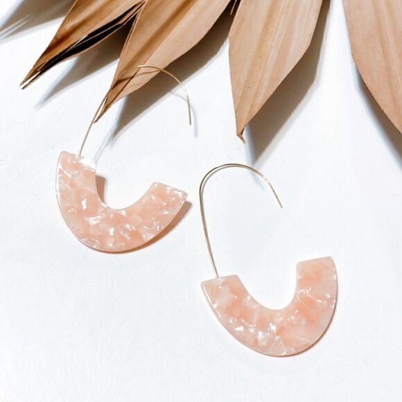 Boho hoop earrings #726 - Picture 2 of 3